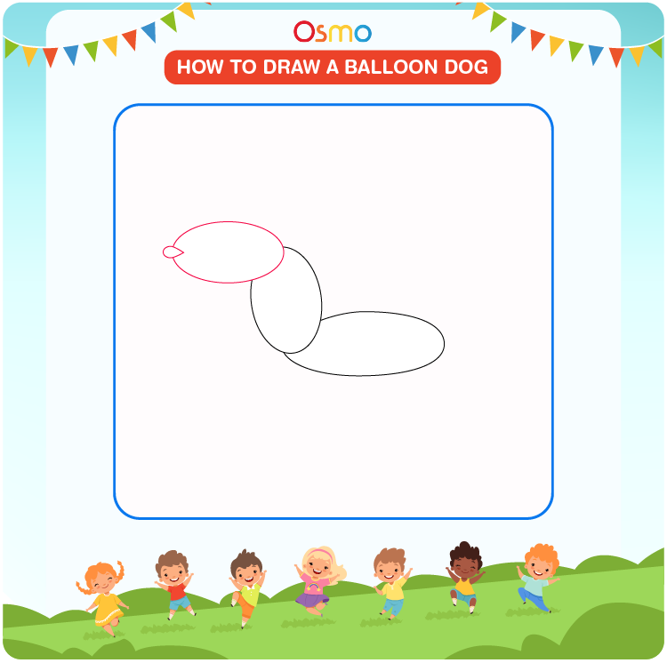 how to draw a balloon dog - 3