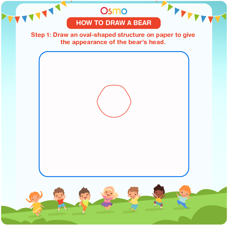 how to draw a bear - 1