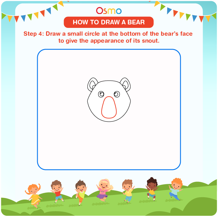how to draw a bear - 4