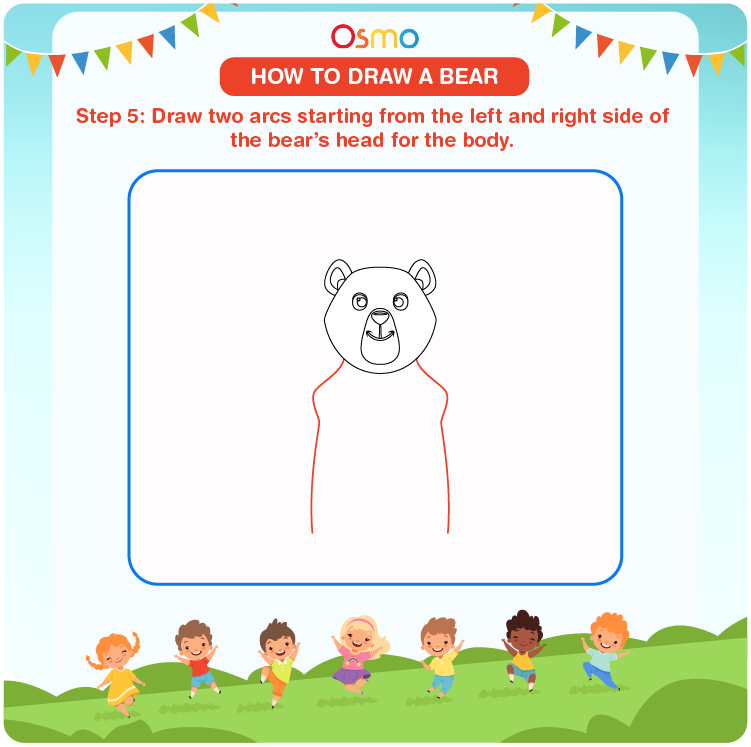 how to draw a bear - 5