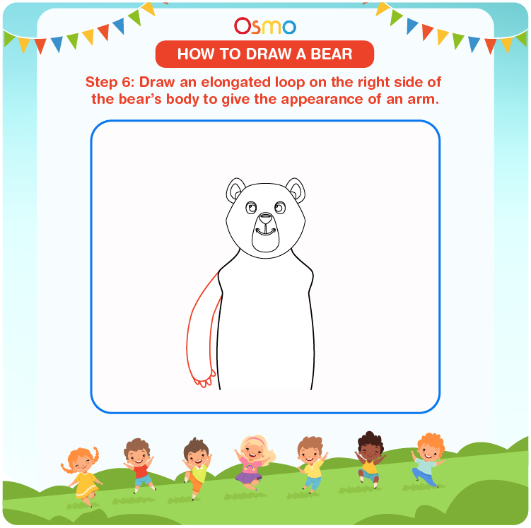 how to draw a bear - 6