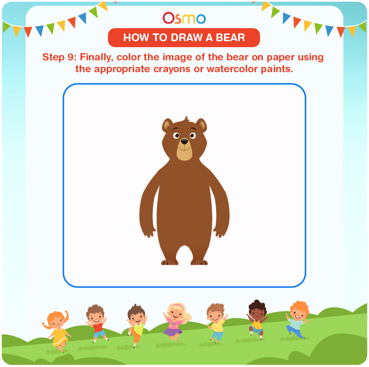 how to draw a bear - 9