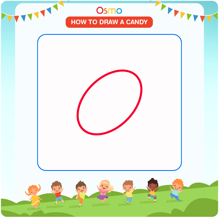 How to draw a candy - 1