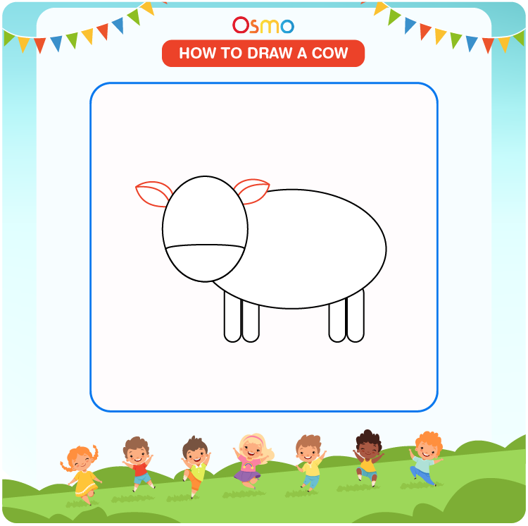how to draw a cow - 4