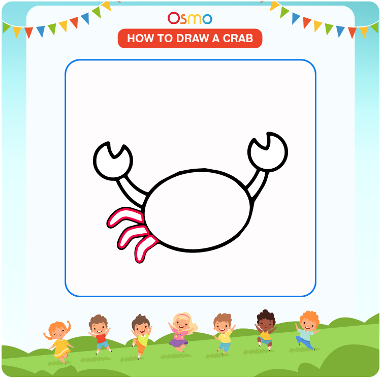 how to draw a crab - 4