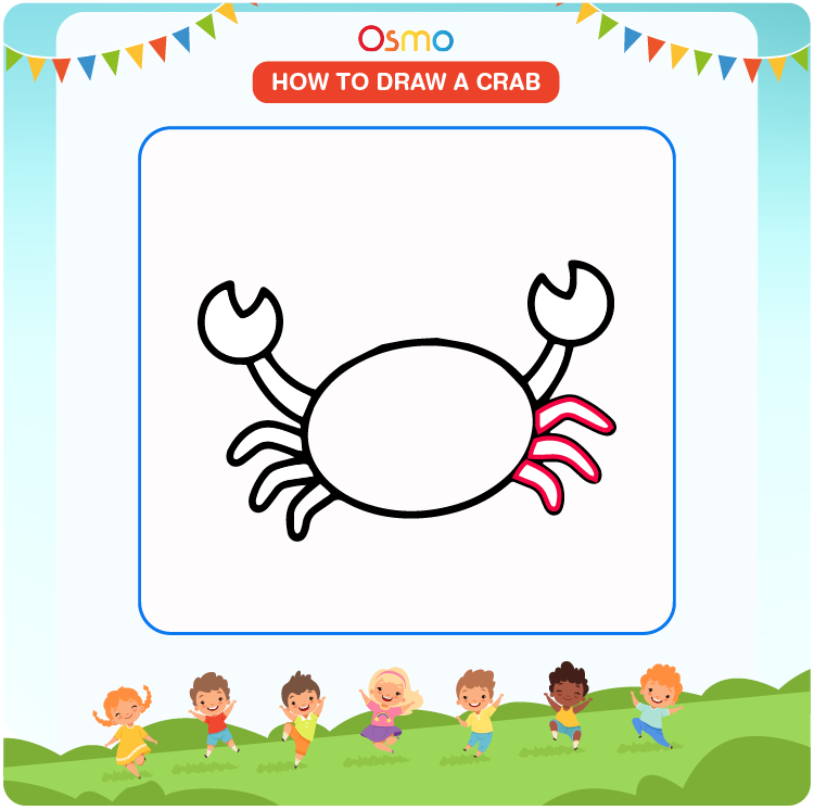 how to draw a crab - 5