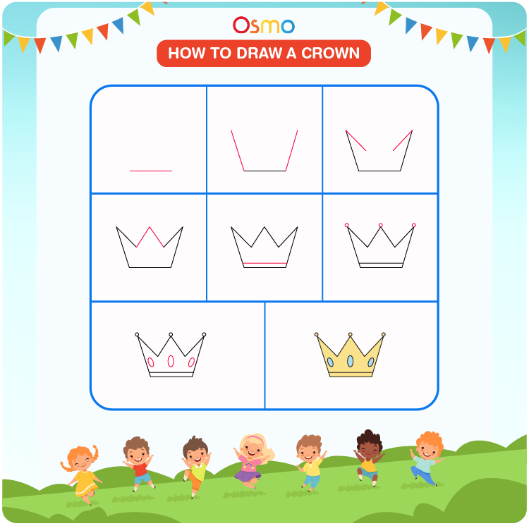 how to draw a crown - 9