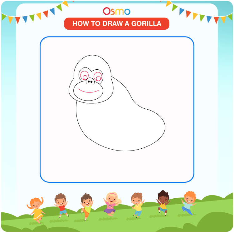 how to draw a gorilla - 3