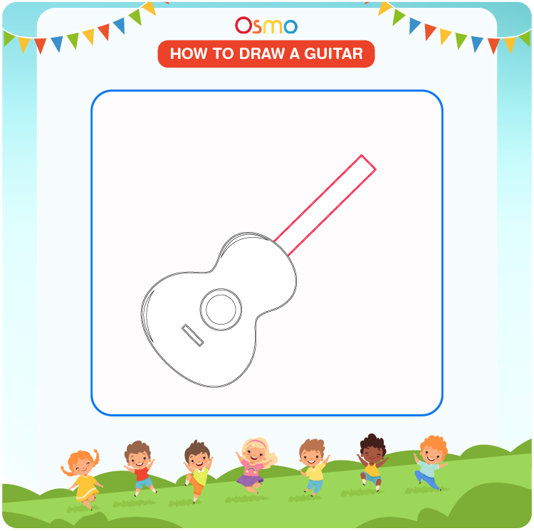 how to draw a guitar - 5