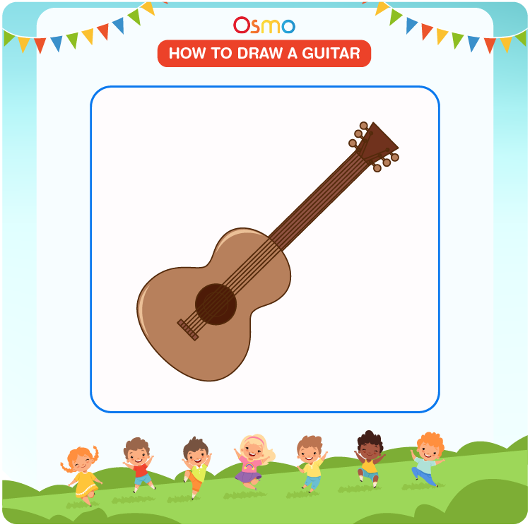 how to draw a guitar - 8