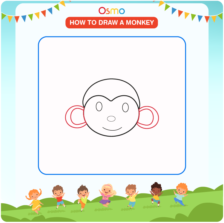 how to draw a monkey -3