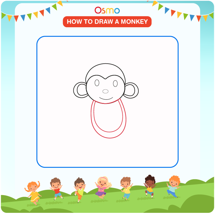 how to draw a monkey - 4