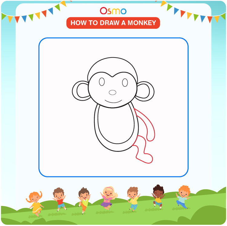 how to draw a monkey - 5