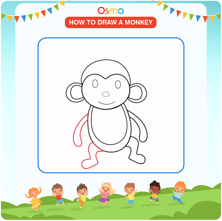 how to draw a monkey - 6