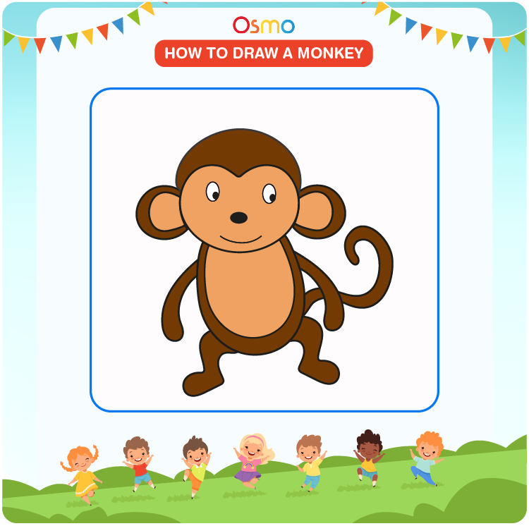 how to draw a monkey - 8