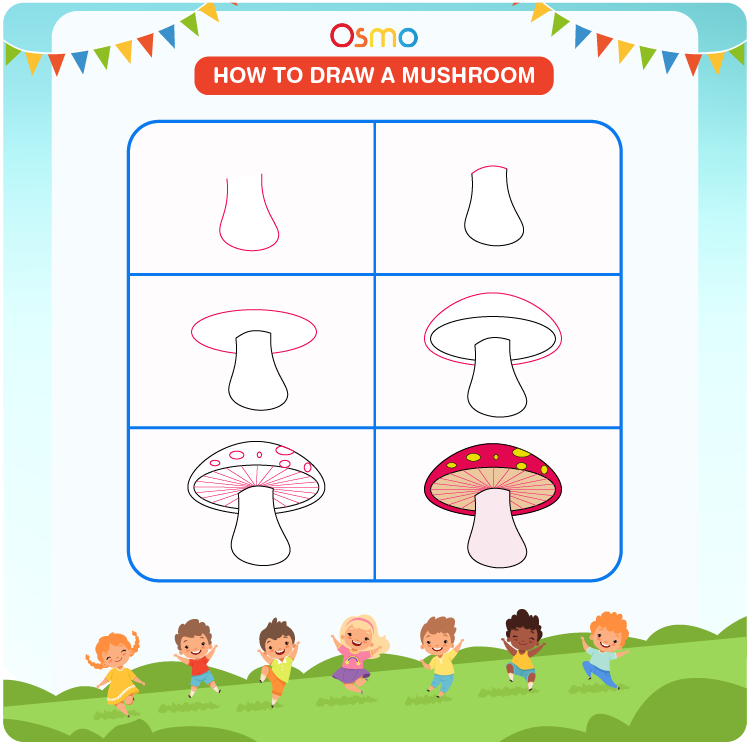 how to draw a mushroom - 7
