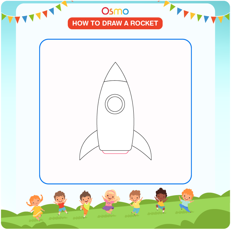 how to draw a rocket - 6