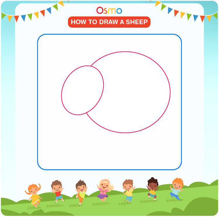 how to draw a sheep - 1