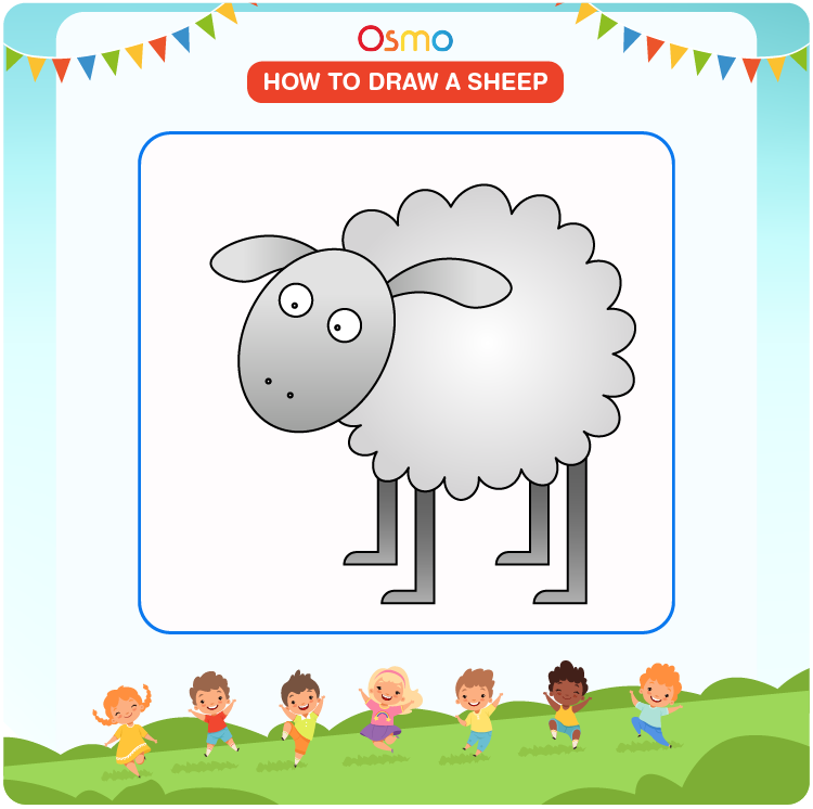 how to draw a sheep - 6