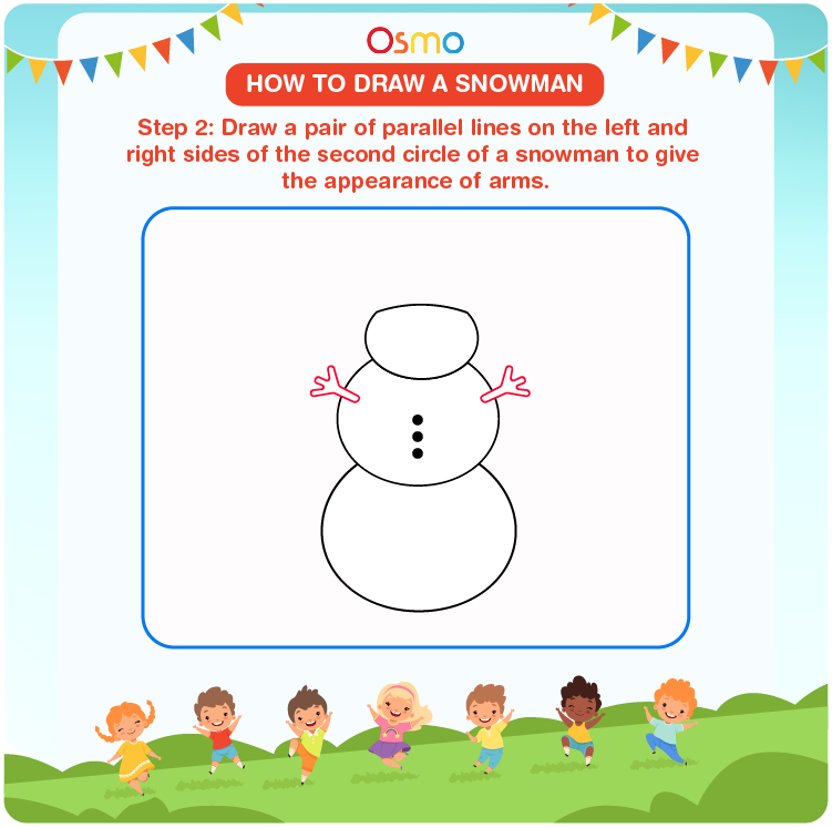 how to draw a snowman - 2