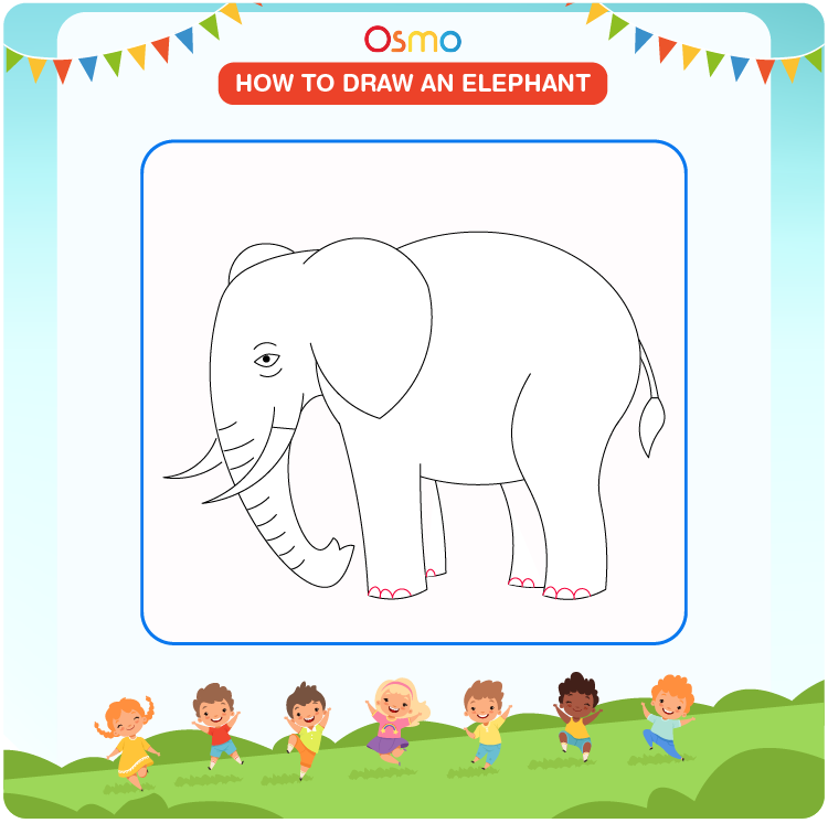 how to draw an elephant - 8
