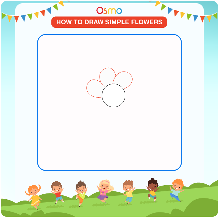 how to draw simple flowers - 2