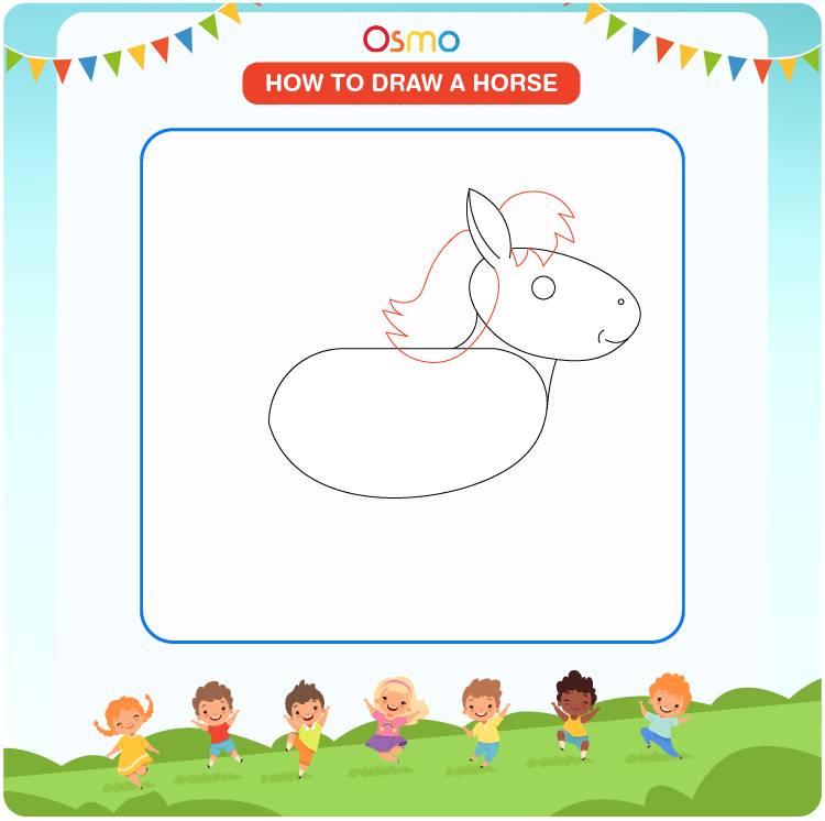 how to draw a horse - 5