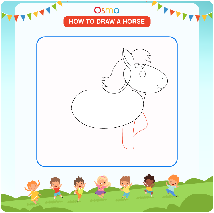 how to draw a horse - 6