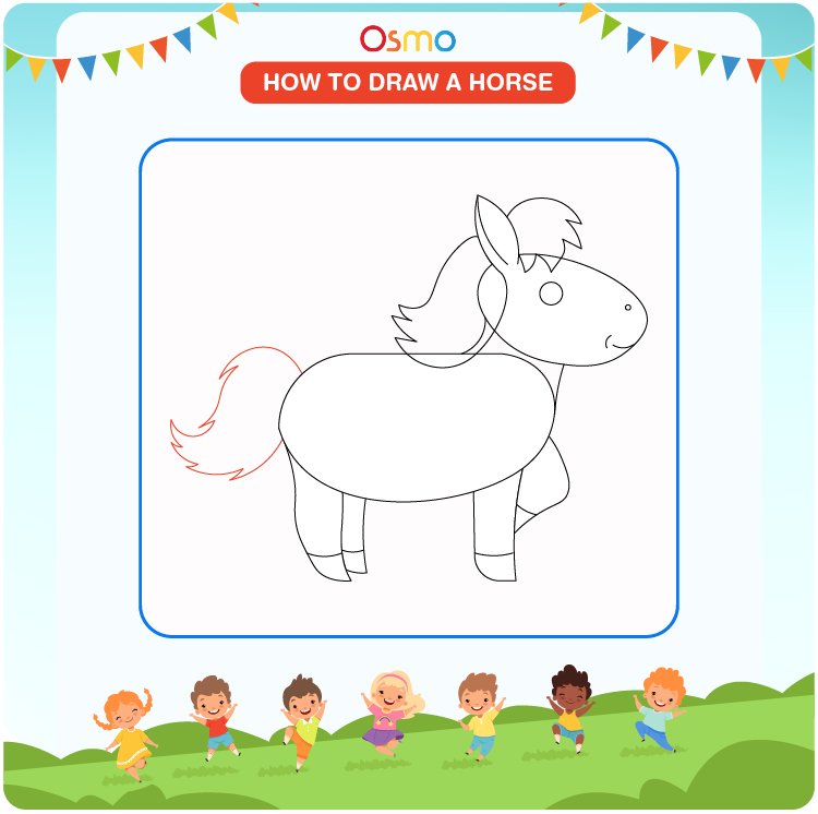 how to draw a horse - 9