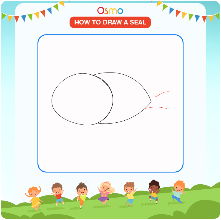 how to draw a seal - 3