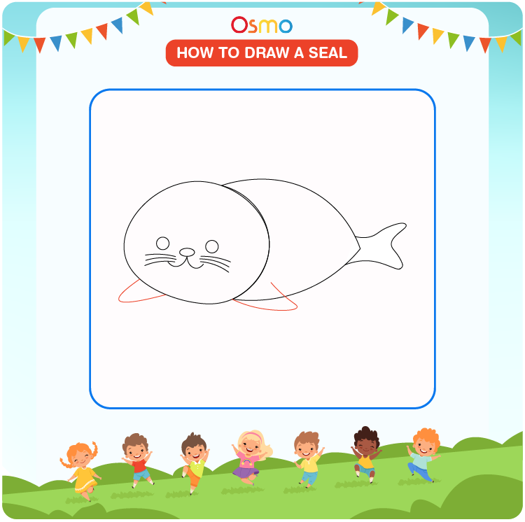 how to draw a seal - 8