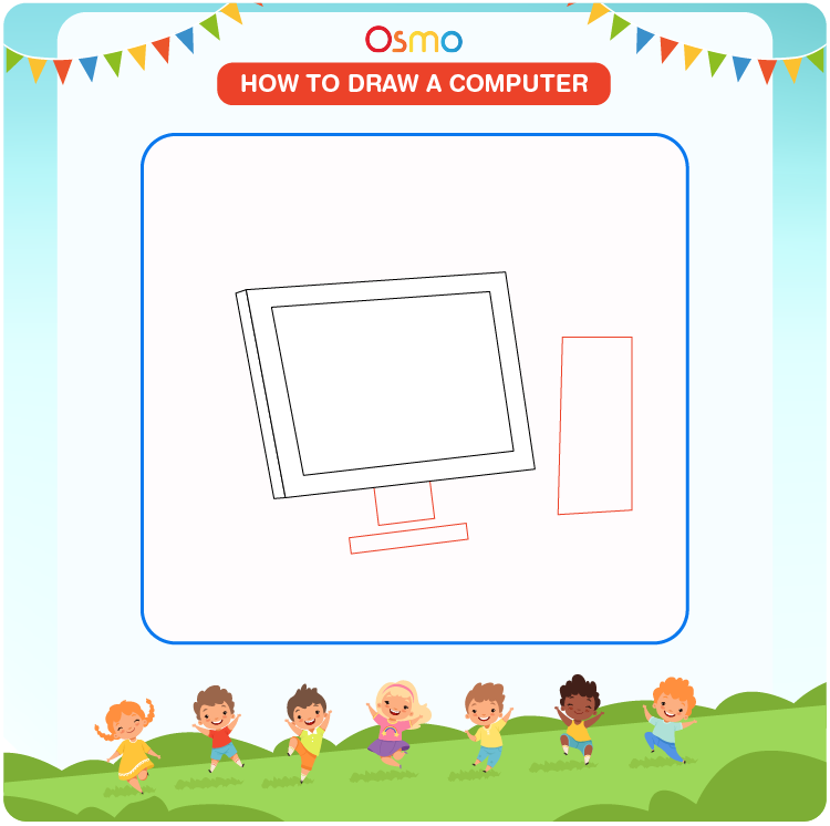 How to Draw a Computer  Easy Drawing Tutorial For Kids