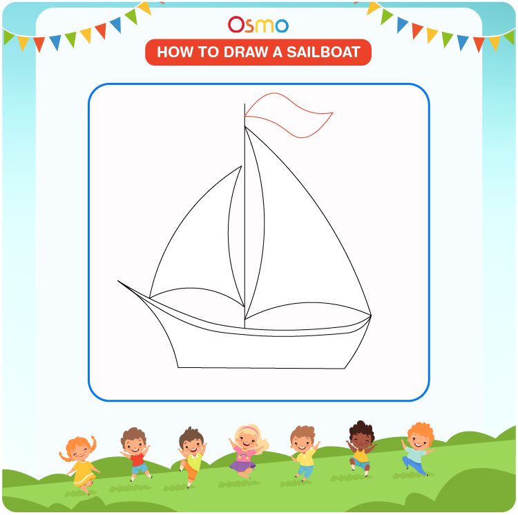 sailboat drawings step by step