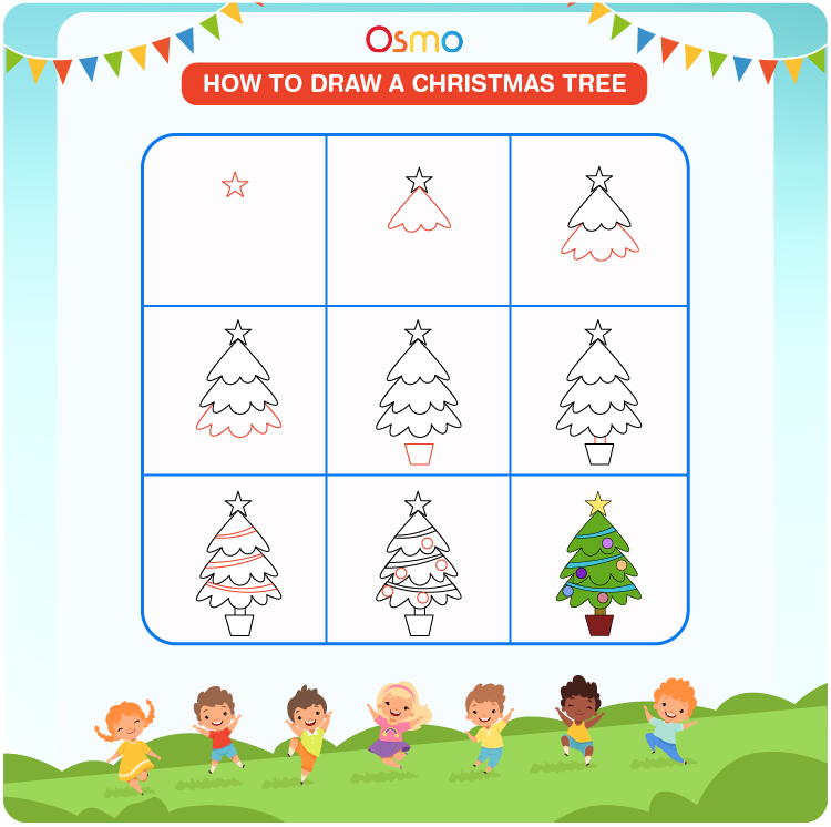 How to draw a Christmas Tree | Christmas Tree Easy Draw Tutorial - YouTube-saigonsouth.com.vn