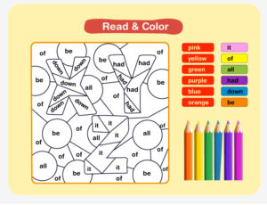 Color By Sight Word | Color By Sight Word Kindergarten