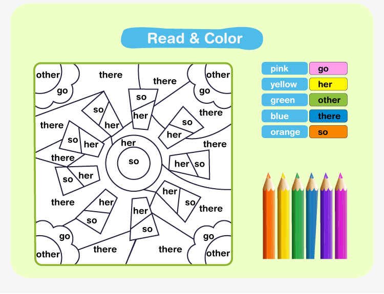 Color by Sight Word