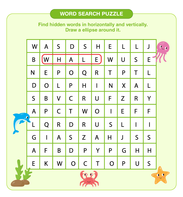 Find the hidden words on the sheet: 3rd grade word search for kids 