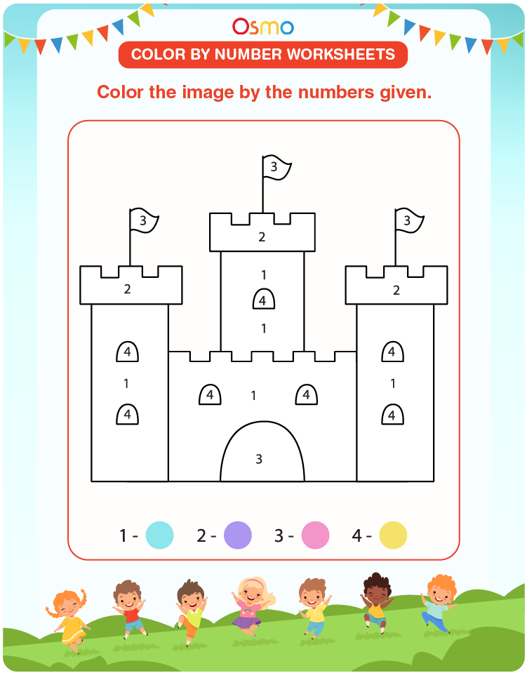 color by number castle