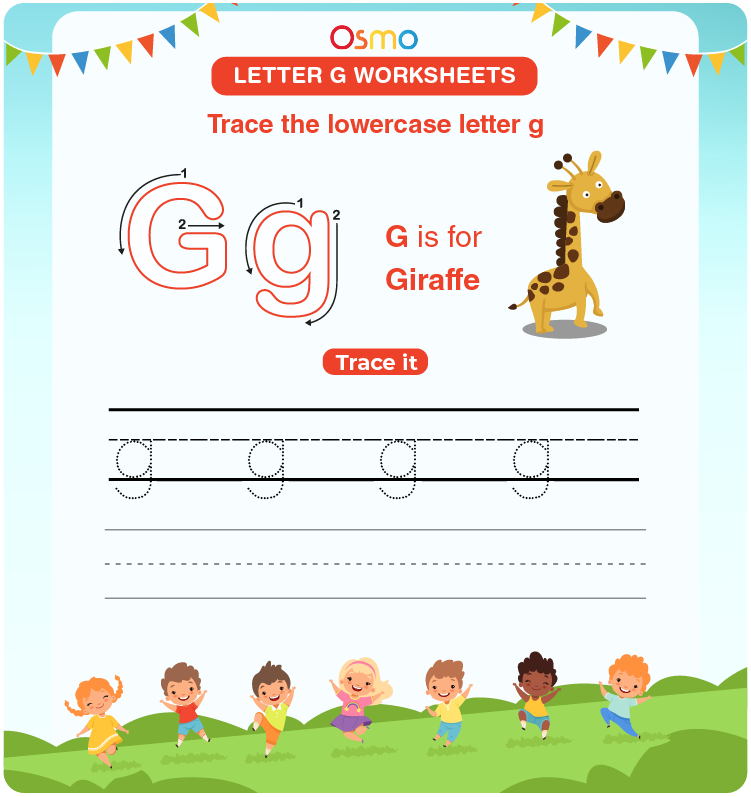 lowercase letter g worksheet