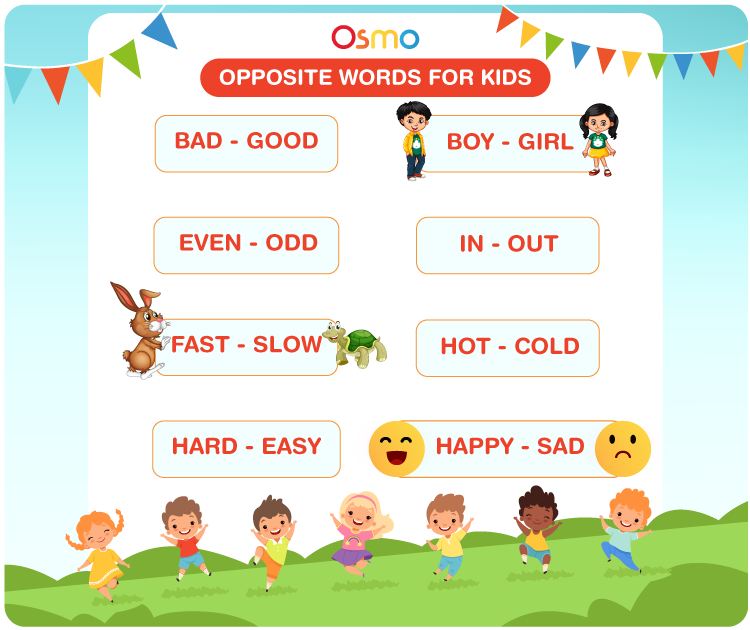 70+ Opposite Words For Kids