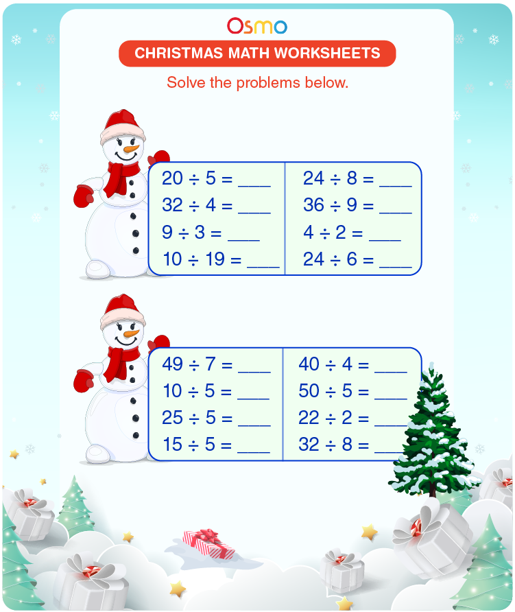 Christmas Math Worksheets