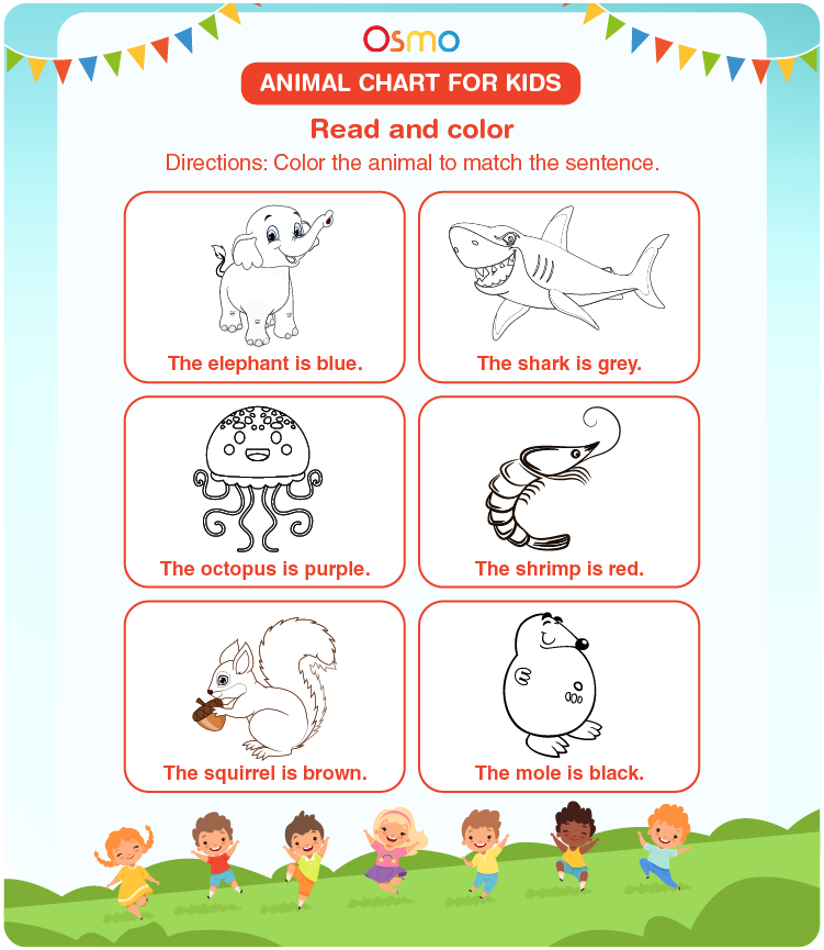 Animal Chart For Kids | Download Free Printables