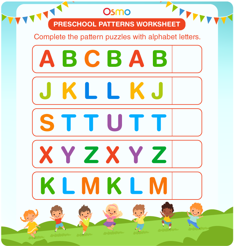 Preschool Patterns Worksheets