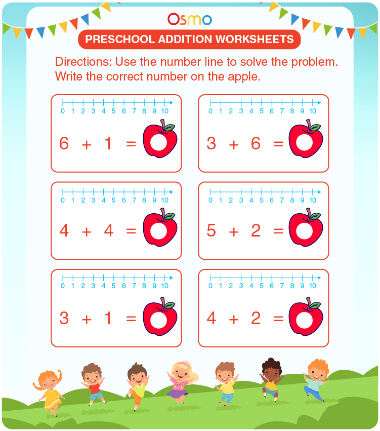 Preschool Addition Worksheets