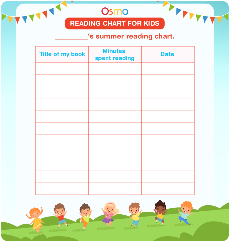 Reading Chart For Kids | Download Free Printables