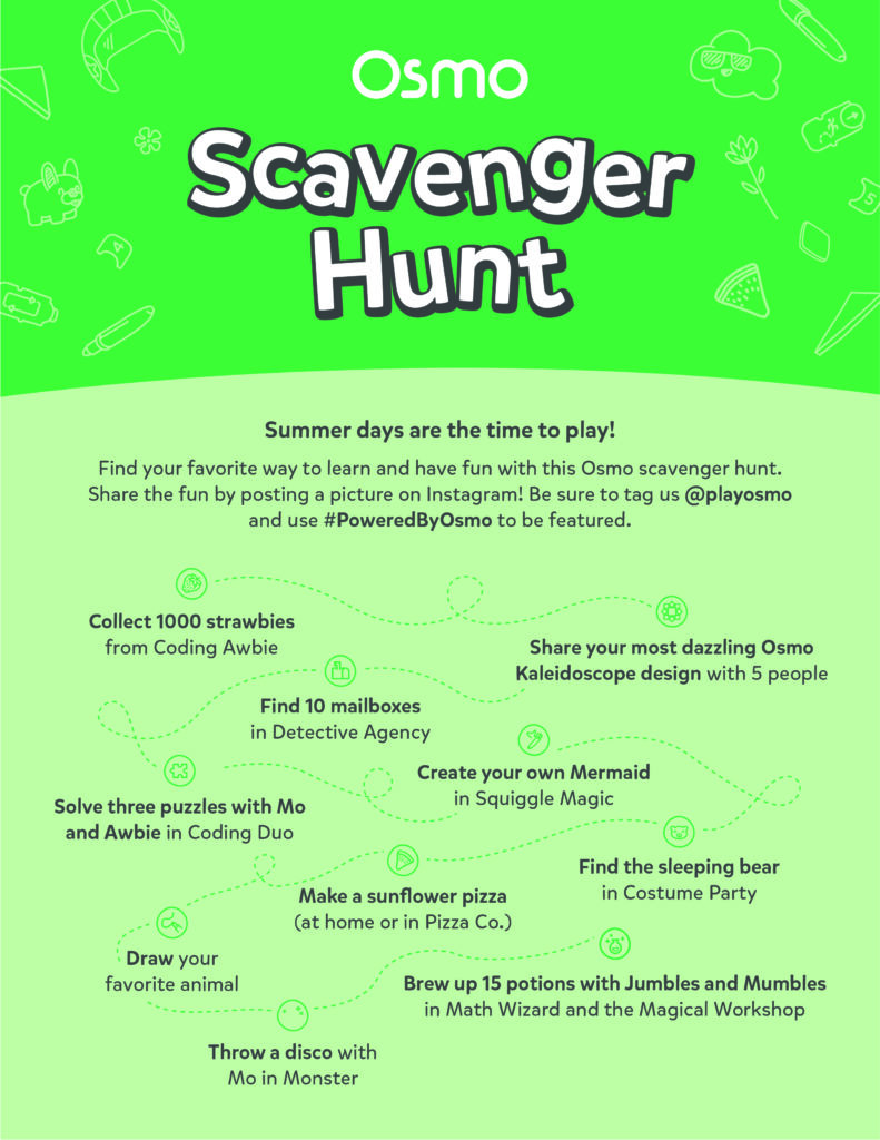 Scavenger hunt games for summer days