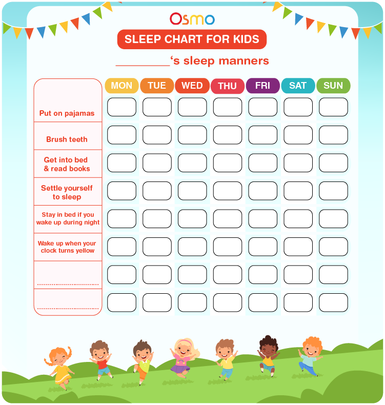 Sleep chart for kids