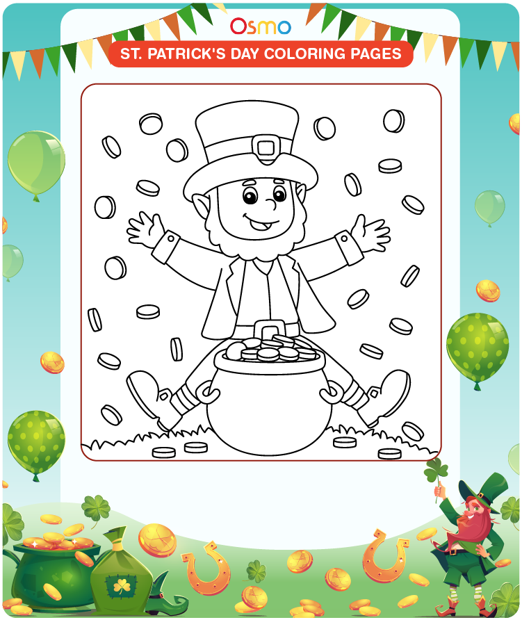 Leprechaun St Patrick's Day coloring pages