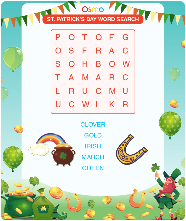 St. Patrick’s Day Word Search - Download Free Printables 