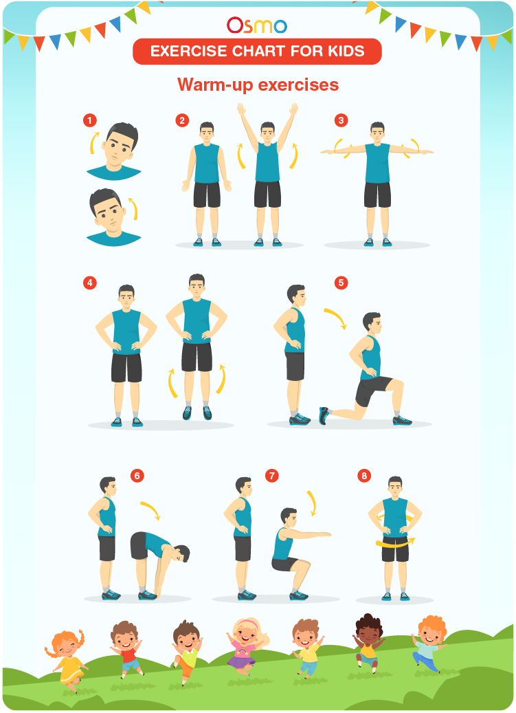 Exercise Chart For Kids Free